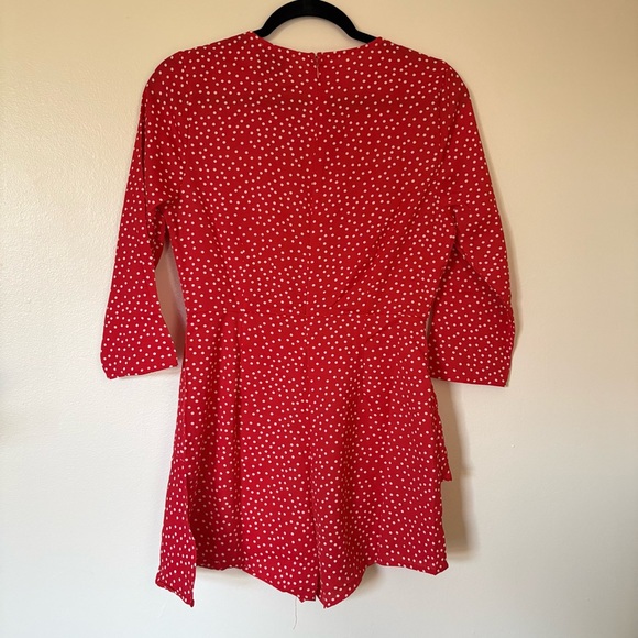 Hayden Red White Polka Dot Romper Size Small NWT - Picture 10 of 12
